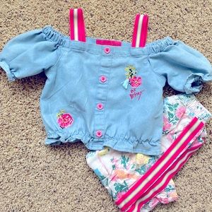 Betsey Johnson Girls Size 24 Months Outfit